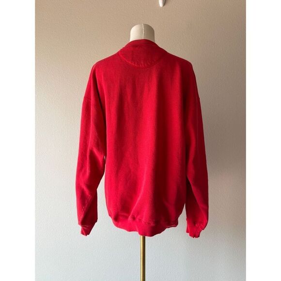 vintage 90s Genus red Disney Mickey Mouse crewneck sweatshirt - Picture 4 of 9